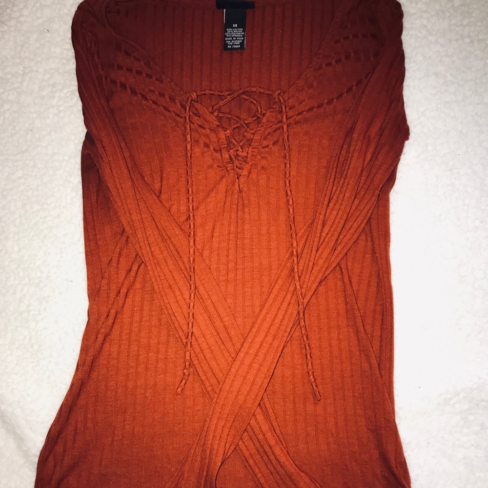 burnt orange long sleeve